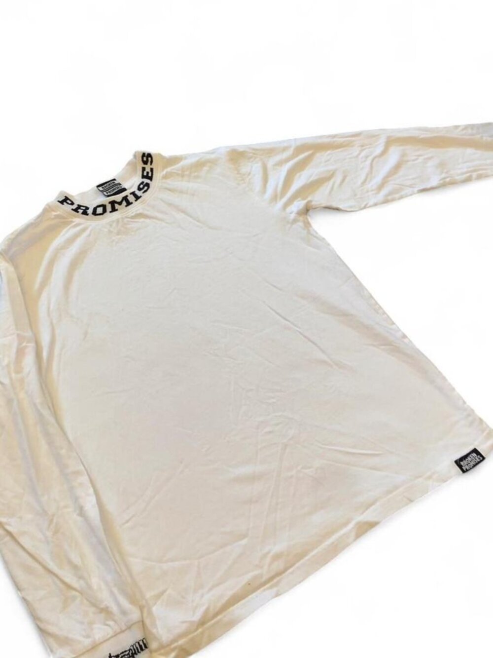 Broken Promises Forever Promises Long Sleeve Shirt White Medium Streetwear